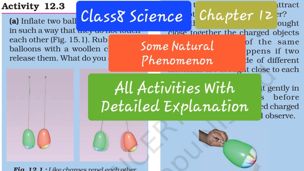 Class8 Science Chapter 12 Some Natural Phenomenon All Activities With Detailed Explanation
