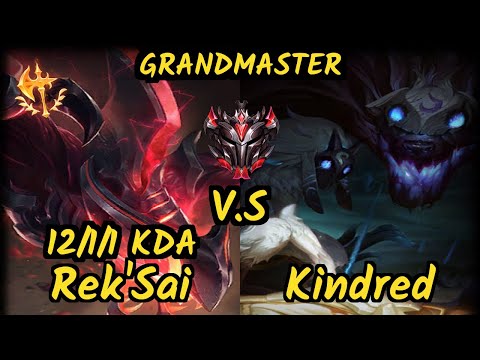 ONE 4LaN (REK'SAI) vs KINDRED - 12/1/1 KDA JUNGLE GAMEPLAY - BR Ranked GRANDMASTER
