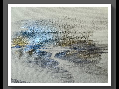 Mesmerizing World of Watercolour Impressionism With Shimmer Paints 906