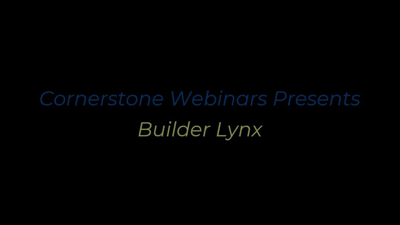 Builder Lynx Webinar 3-16-23