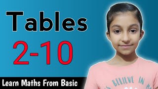 Tables 2-10 | Learn Tables From 2 to 10 | Trick | Learn Maths From Basic | By Lovely Teacher