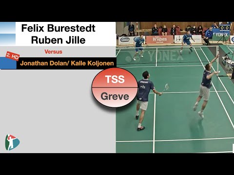 Badminton HD | Ruben Jille/ Felix Burestedt - J.Dolan/ Kalle Koljonen | Ligaen | TSS - Greve | 2020