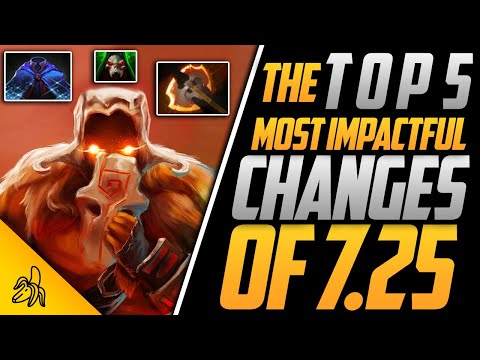 The Top 5 MOST IMPACTFUL CHANGES of 7.25! | BSJ Dota 2