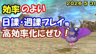 【ドラクエ10生配信No.318】効率のよい日課・週課など　2026.5.31