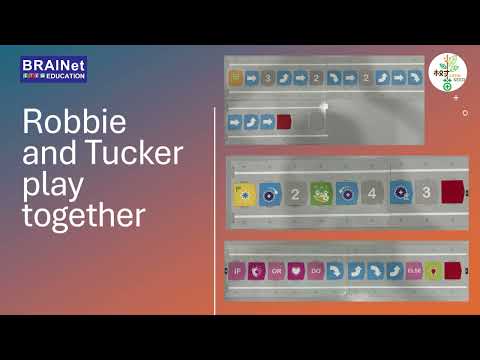 BRAINetSTEM KidsCoding Contestant 50 Wong Damien Robbie and Tucker play together