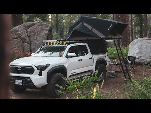 Truck Camping in the Mountains | 2024 Toyota Tacoma Overland Gear and Build