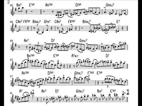 I Love You (Chris Potter solo transcription)