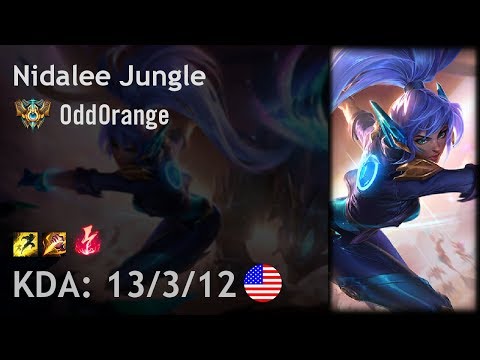 Nidalee Jungle vs Zac - OddOrange - NA Challenger Patch 8.2