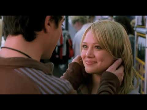 Trailer image of Hilary Duff with notebook and flowers; cues like Howie Day and Plumb color the scheme’s rise and fall