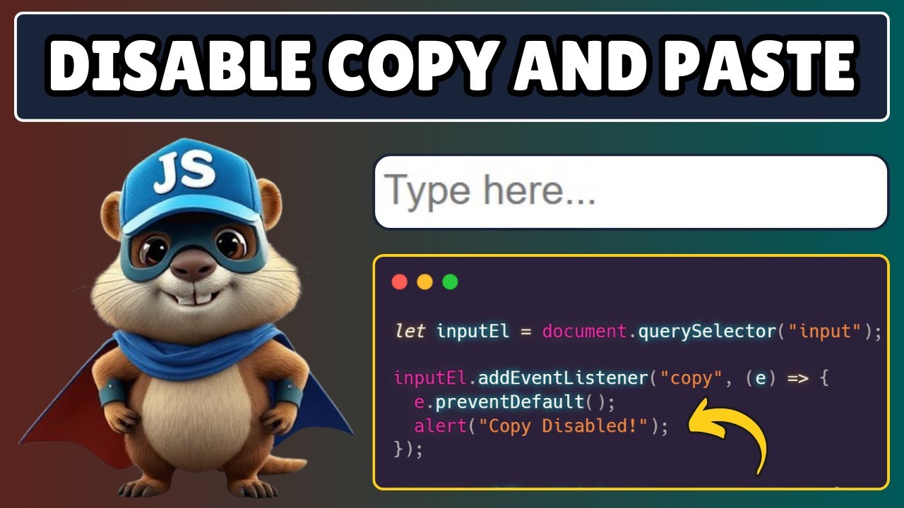 How to Disable Copy and Paste in Textbox using Javascript