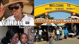 GAMBIA 🇬🇲 VLOG | A TRIP TO BANJUL MARKET ( Gambia's Capital ) | TRAVEL TO AFRICA | SPEND THE DAY