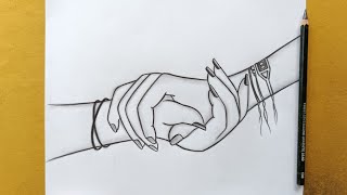 Happy Rakshabandhan drawing || How to draw Brother and Sister hand with Rakhi || Easy drawing ideas