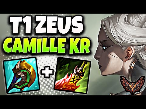T1 Zeus Camille vs K'Sante [ TOP ] Patch 13.8 Korea Grandmaster ✅