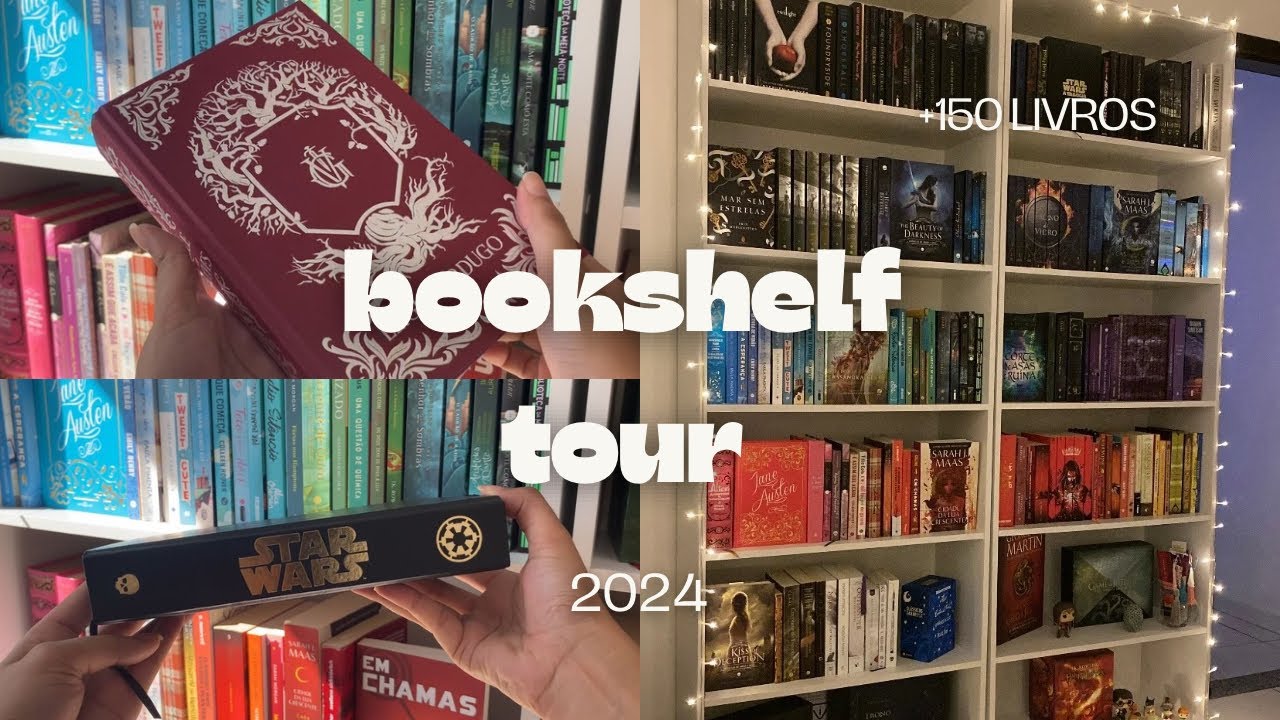 bookshelf tour 2024 - todos os livros da minha estante ✨📚❤️