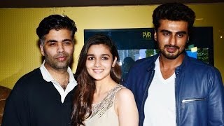 Alia Bhatt, Arjun Kapoor At PVR For Public Reaction Of 2 States