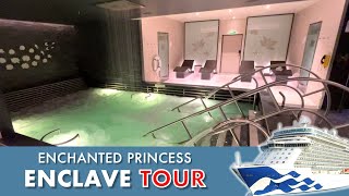 Tour of the relaxing Enclave thermal suite on Enchanted Princess