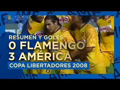 Resumen y Goles América 3-0 Flamengo Maracanazo Copa Libertadores de América 2008