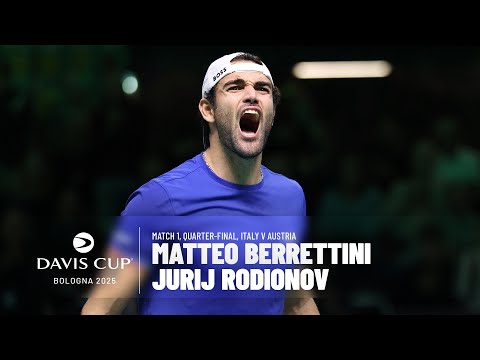 Berrettini lays the HAMMER down in Bologna 🔨 | Italy v Austria | 2025 Davis Cup Final 8