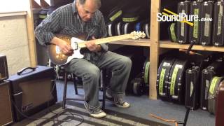 Video thumbnail for Ernie Ball Music Man Axis Super Sport Semi-Hollow Guitar - Quick n' Dirty by soundpurestudios