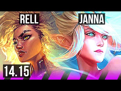 RELL & Ashe vs JANNA & Jhin (SUP) | 1/2/23, Rank 11 Rell | EUW Challenger | 14.15