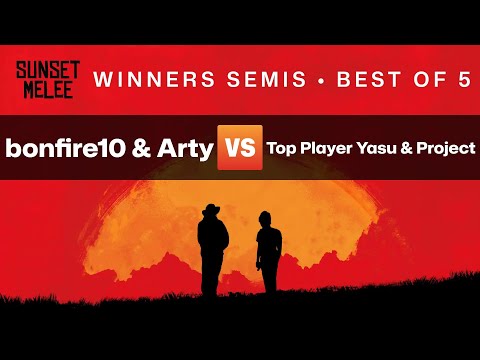 Sunset Melee Winners Semis — Arty & bonfire10 vs Top Player Yasu & Project — Super Smash Bros  Melee