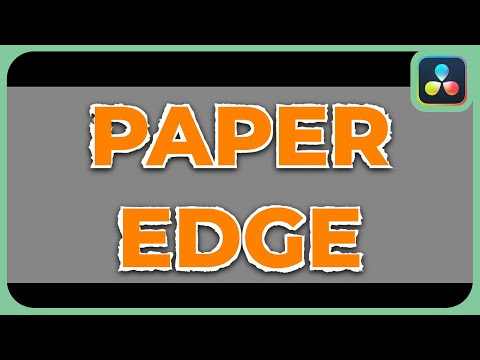 New Paper Edge Effect | DaVinci Resolve 18.5 Beta |