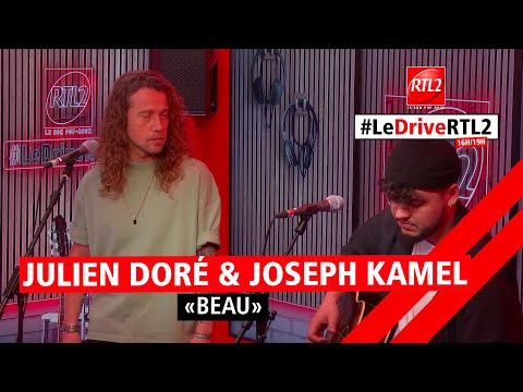 Julien Doré & Joseph Kamel interprètent "Beau" dans #LeDriveRTL2 (22/03/24)