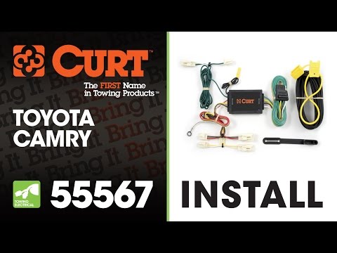 Trailer Wiring Install: CURT 55567 on Toyota Camry