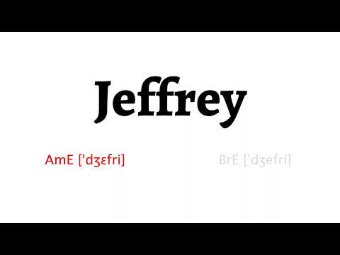 How to Pronounce jeffrey in American English and British English
