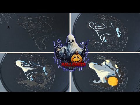 Pancake Art - Zoonomaly Style Ghost Witch - Halloween Characters Pancake Art Challenge