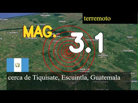 😱🚨  Terremoto cerca de Tiquisate, Escuintla, Guatemala actualizaciones en vivo hoy: Terremoto de mag