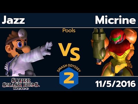 SO2 - Jazz (Dr. Mario) vs. Micrine (Samus) - SSBM Pools - Smash Melee