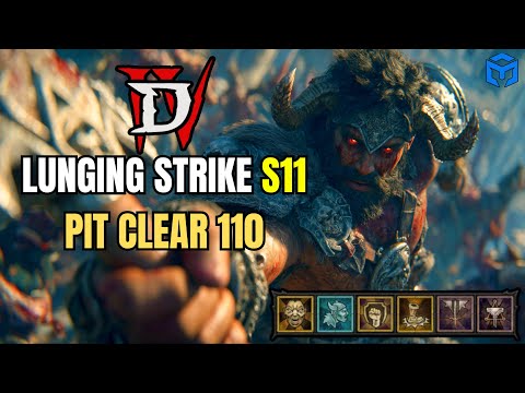 LUNGING STRIKE Barbarian Pit 110 - Diablo 4 Season 11