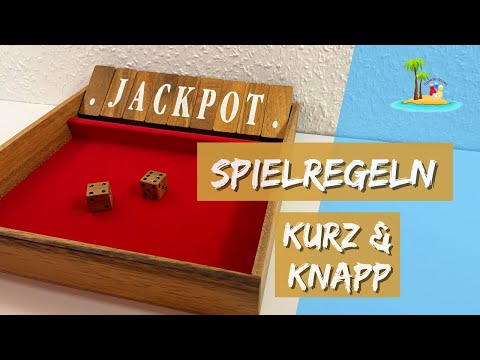 Jackpot - shut the box - Spielanleitung (Logoplay Holzspiele)