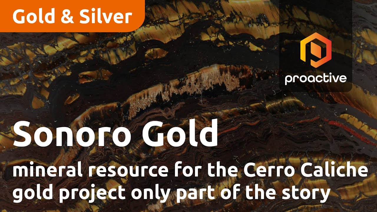 Sonoro Gold Corp updated mineral resource for the Cerro Caliche gold project only part of the story
