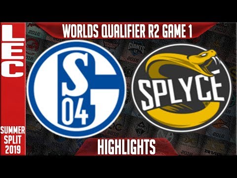 S04 vs SPY Highlights Game 1 | LEC Summeer 2019 Worlds Qualifier R2 | Schalke 04 vs Splyce