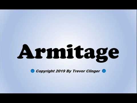 How To Pronounce Armitage (Chicago)