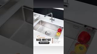 CHẬU RỬA BÁT 1 HỐ NOBINOX ROSA NN974DT video 3