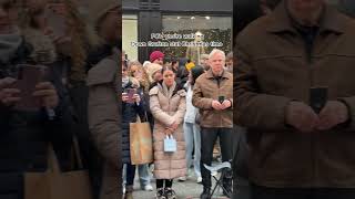 pov we’re trying to walk down Grafton Street at Christmas