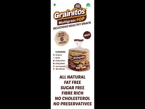 Grainitos multigrain pop snack food, packaging size: 55 gms,...