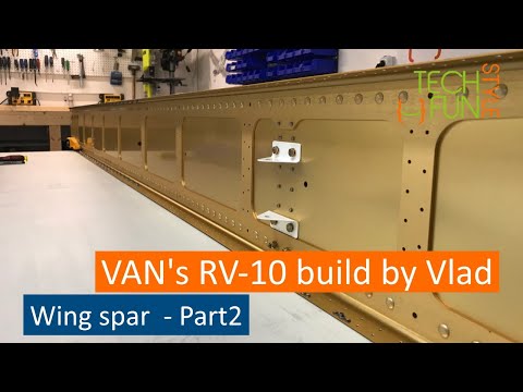 RV-10 - Wings assembly. Wing spars - completed!