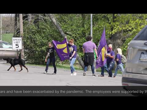 Sunnyview employees picket nursing home - April 14, 2021 - Butler Township, PA