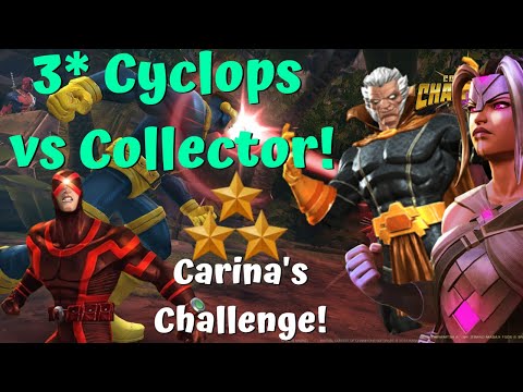 3* Cyclops vs The Collector! Kabam Miikes Revenge! Carina's Challenge! -Marvel Contest of Champions!