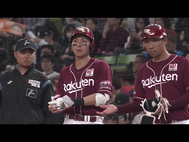 2回表】4連打!! イーグルス・村林一輝 低めの球に上手く合わせた 2回表】4連打!! イーグルス・村林一輝 低めの球に上手く合わせた