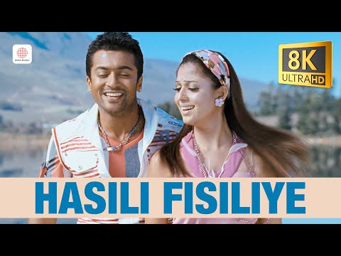 Hasili Fisiliye 8K/4K Video Song | Aadhavan | Suriya, Nayanthara | Harris Jayaraj