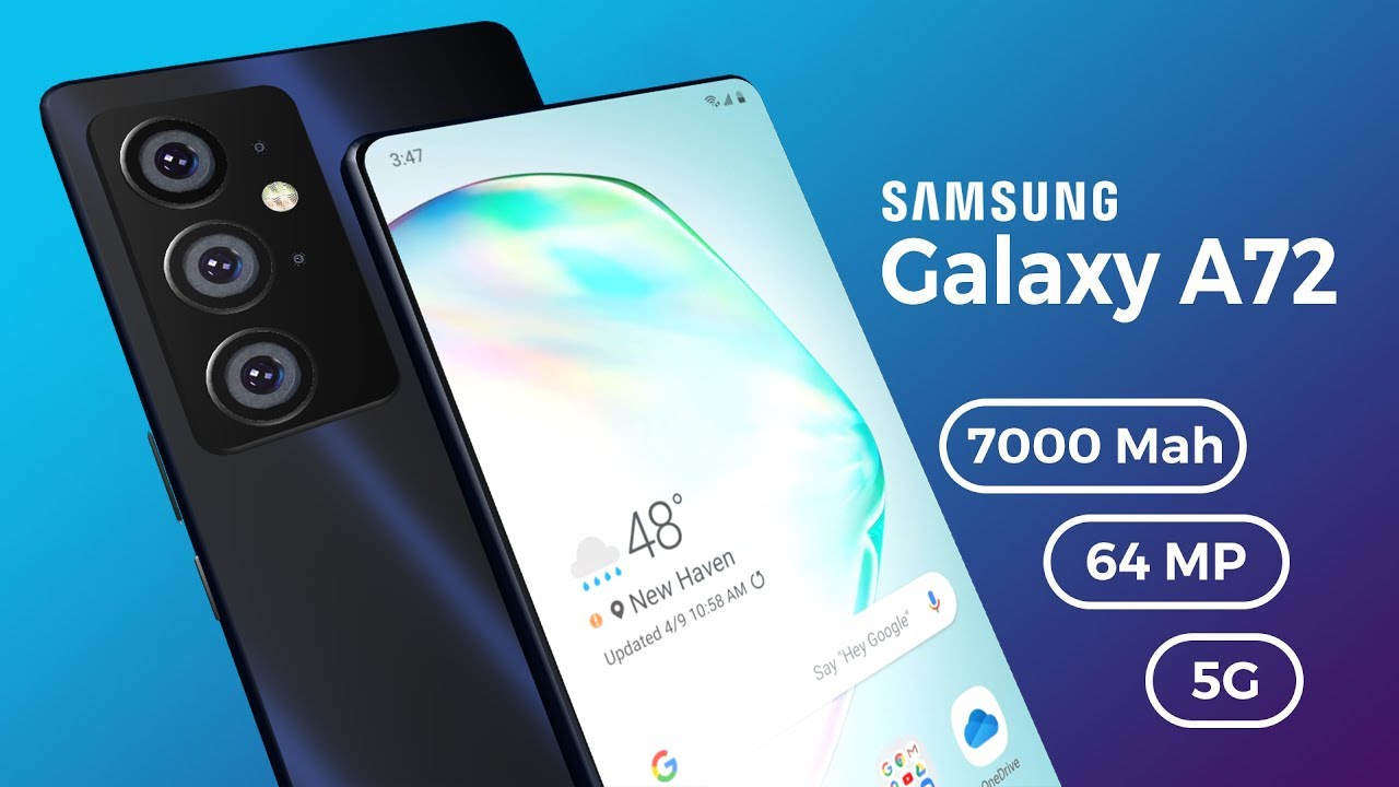 Samsung Galaxy A72 5G - 7.2 Inch Display, 7000MAh Battery | Price & Launch Date !