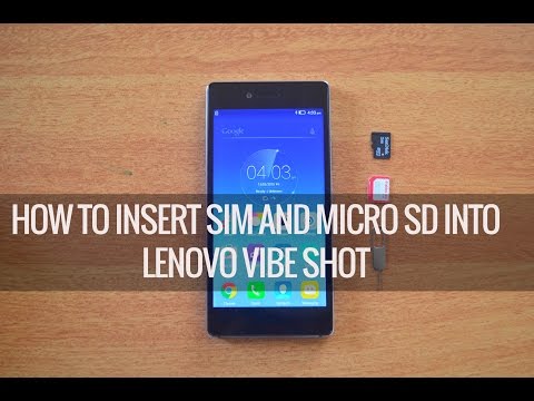 How to Insert SIM Card and Micro SD card into Lenovo Vibe Shot | Techniqued