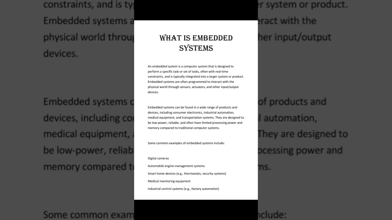 what is embedded systems.