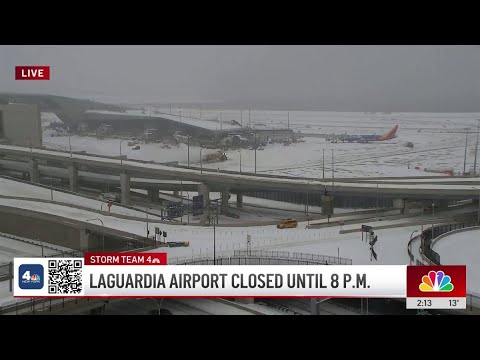 2 PM STORM UPDATE: LaGuardia shuts down as winter storm slams tri-state | NBC New York