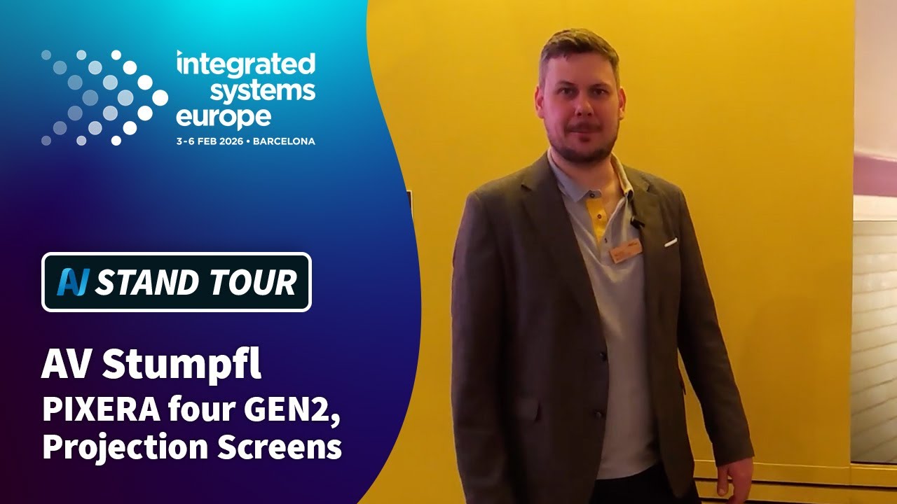 ISE 2026: AV Stumpfl PIXERA four GEN2, Projection Screens